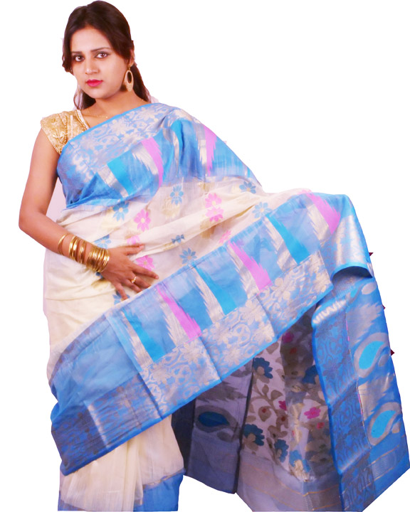 Bengal Tussar Silk Saree 