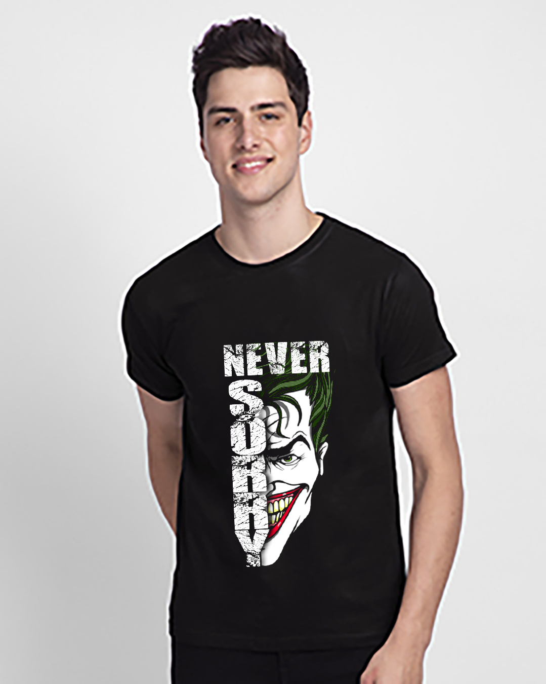 Never Sorry Printed T shirt 