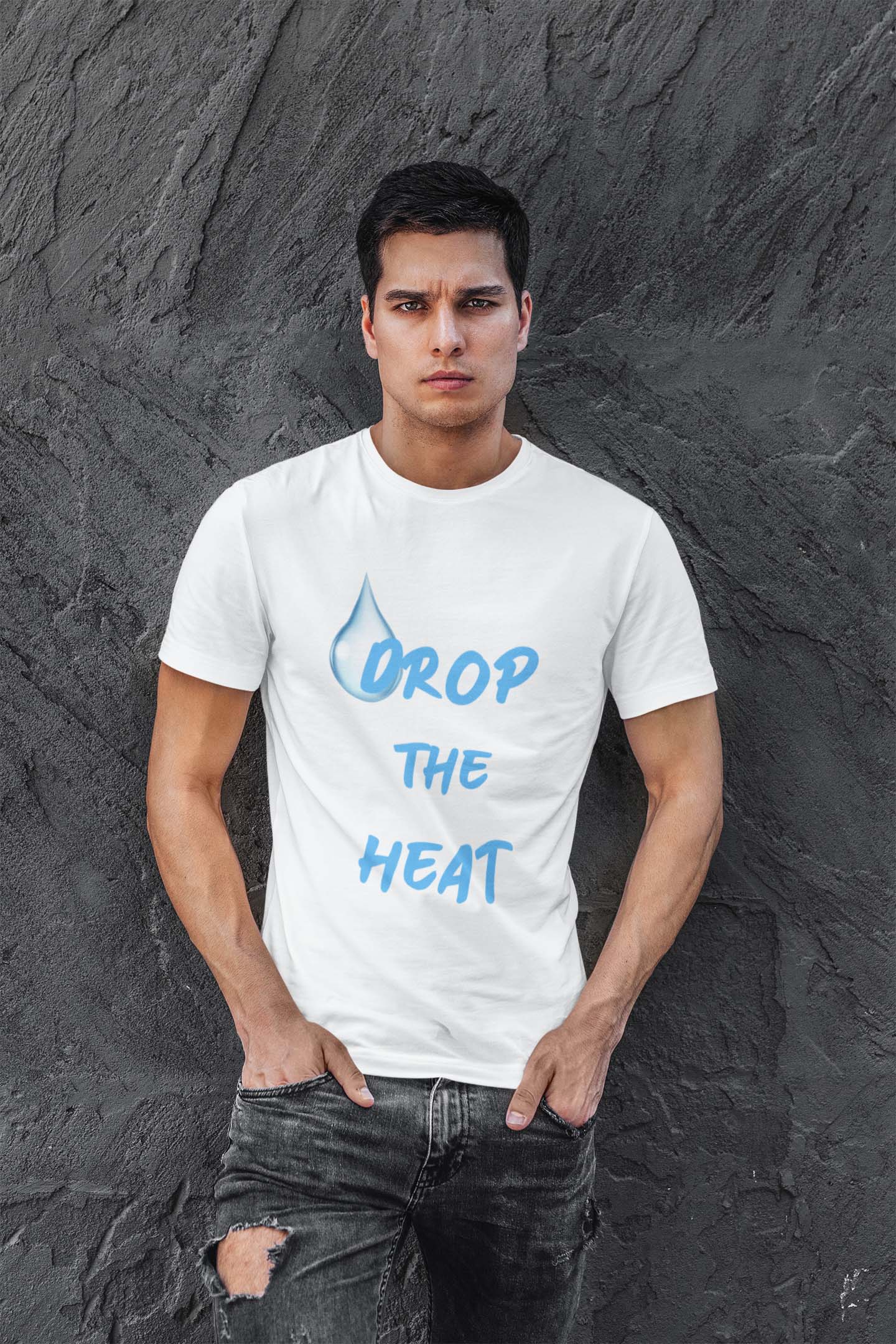 Drop The Heat Printed T Shirt White