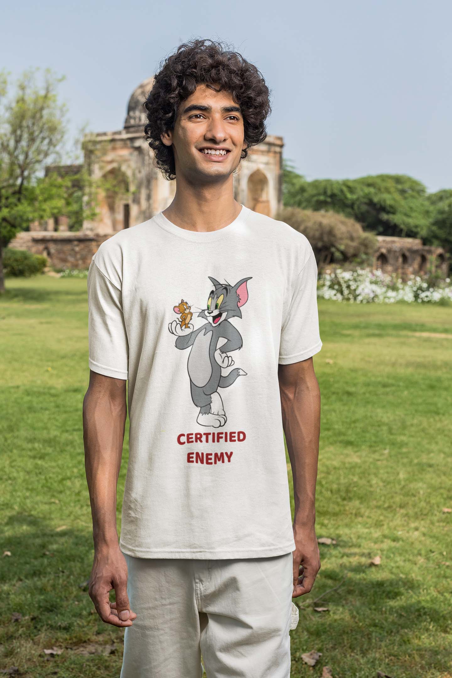 Certified Enemy Tom and Jerry T Shirt White