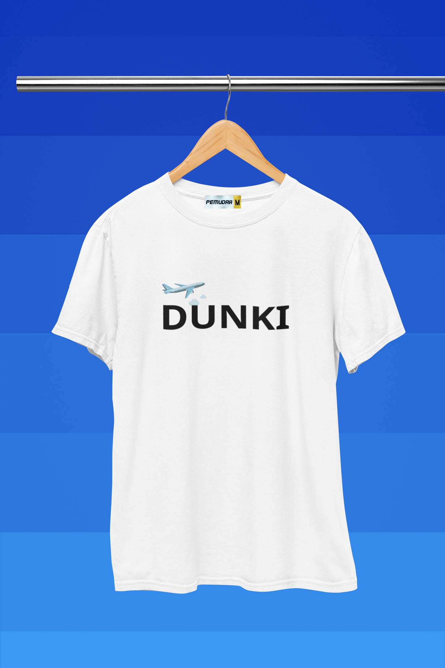 Dunki Men Typography T Shirt White - SRK