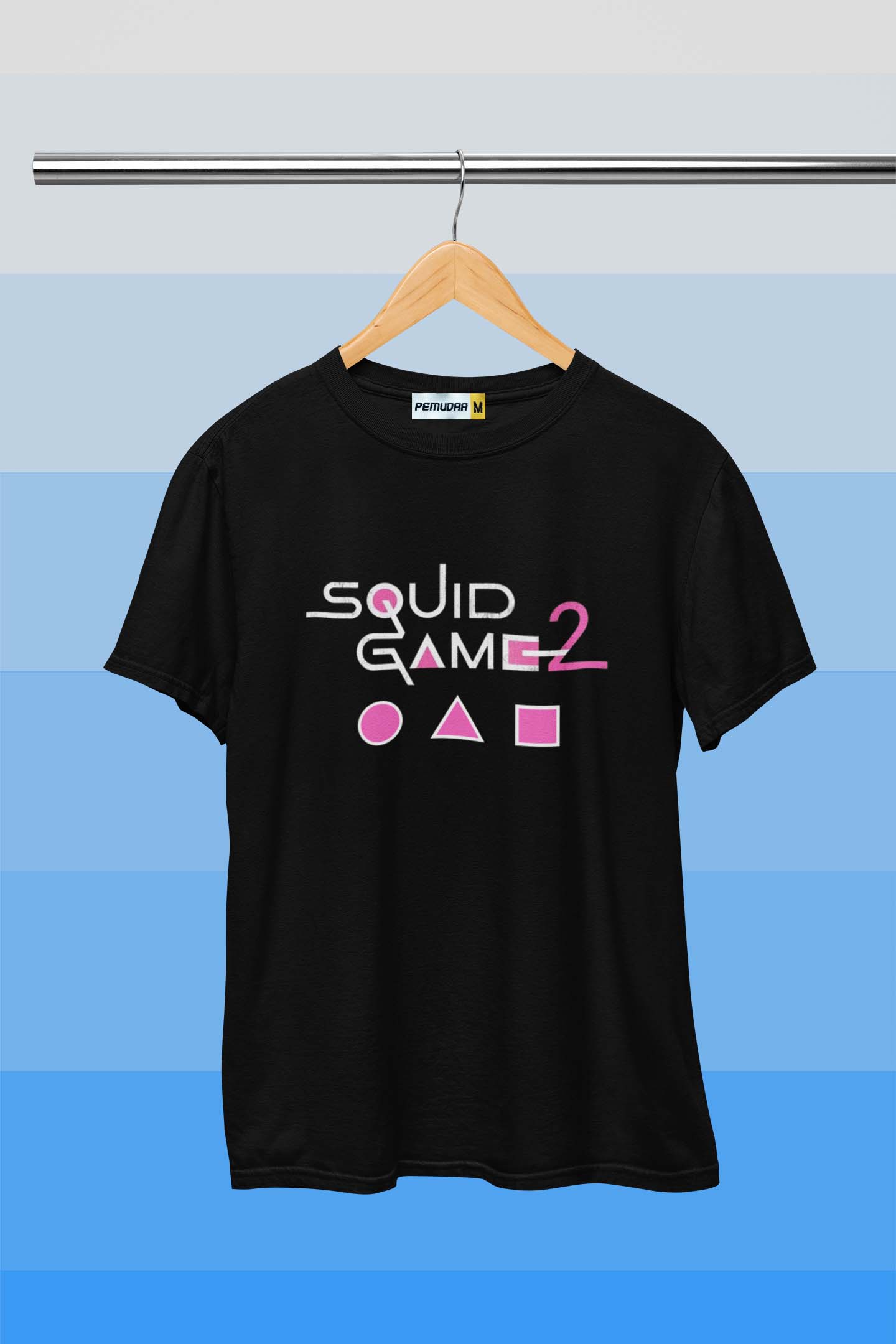 Squid Game 2 Men Graphic Printed T Shirt Black