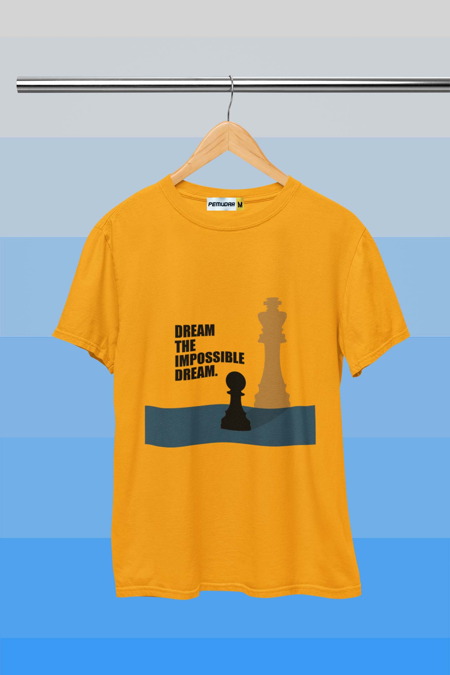 Dream The Impossible Dream Printed T Shirt - Yellow